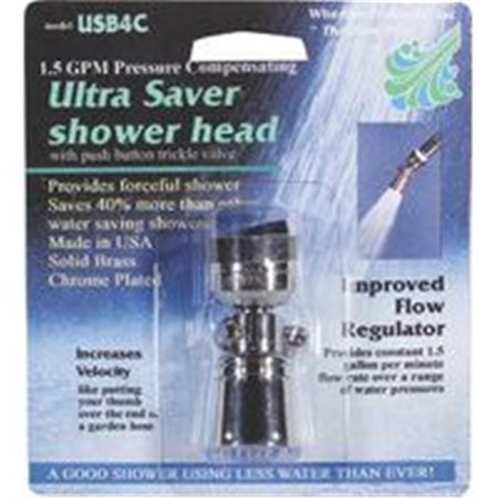 WHEDON PRODUCTS Whedon Products Showerhead 1.5Gpm W-Push Btn USB4C 9707704